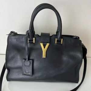Saint Laurent Black Leather Handbag